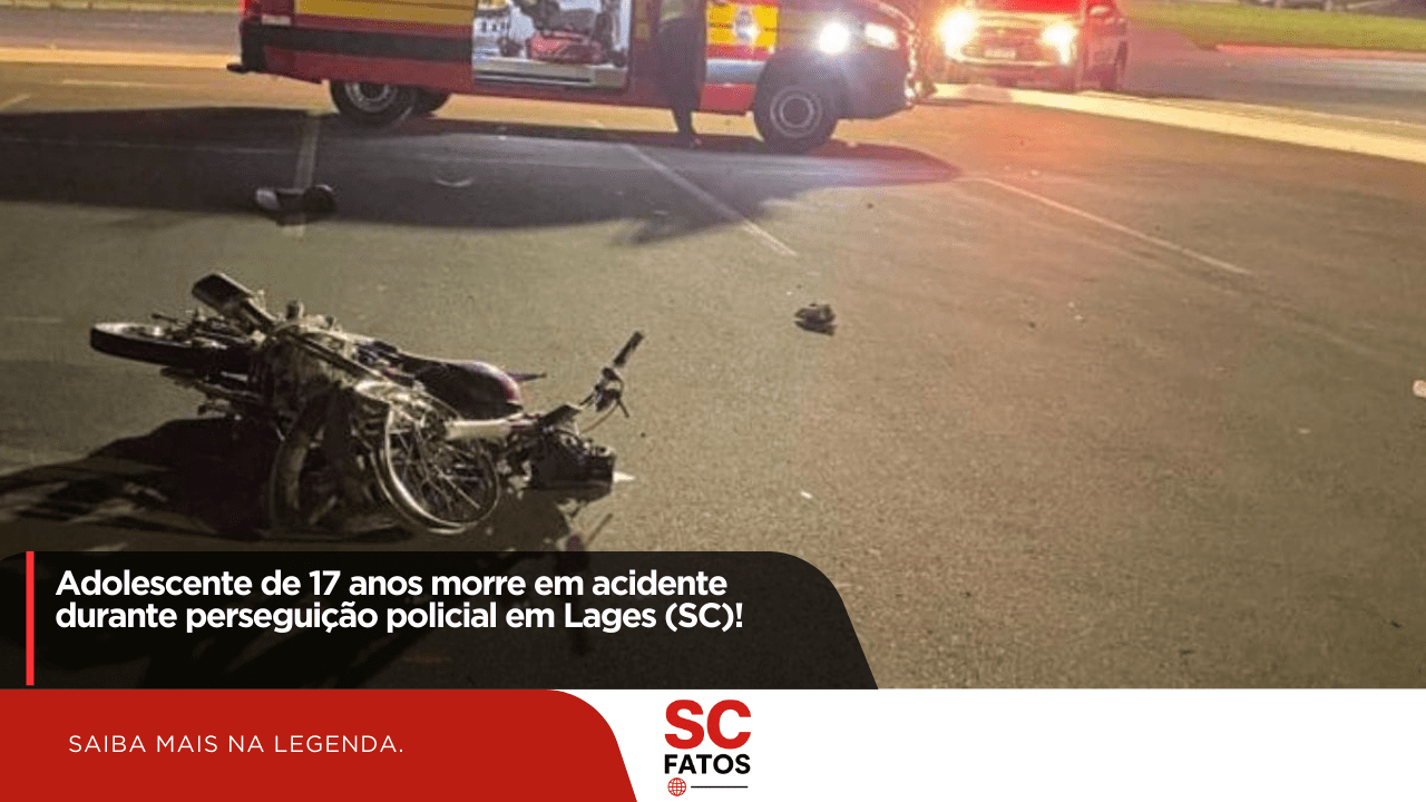 Adolescente de 17 anos morre em acidente durante perseguição policial em Lages (SC)!