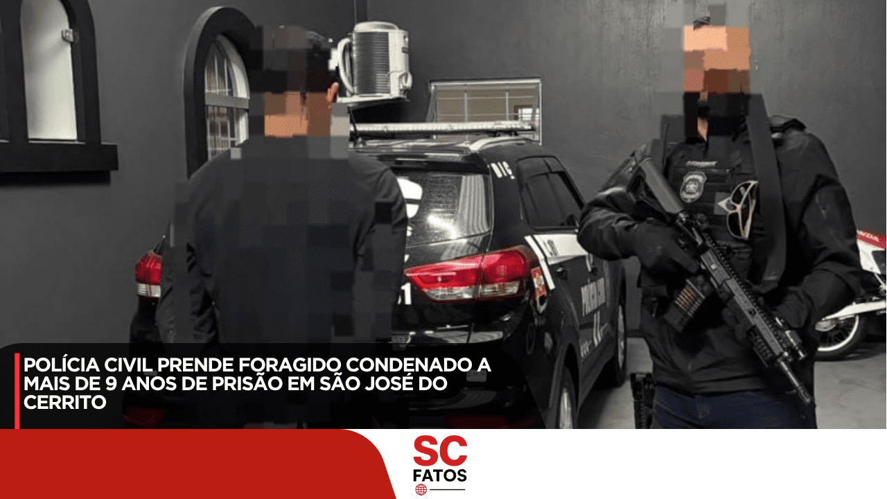 Polícia Civil prende foragido condenado a mais de 9 anos de prisão em São José do Cerrito
