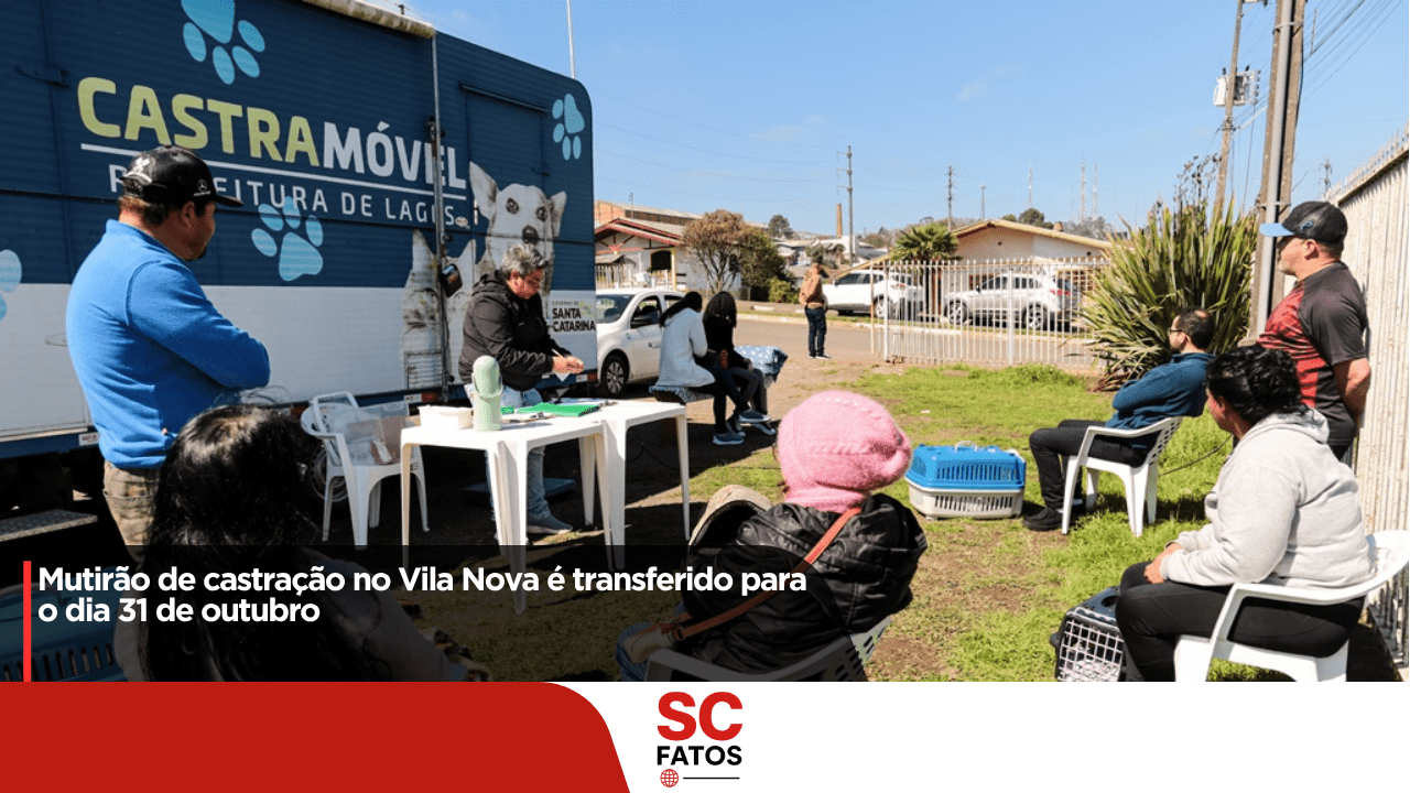 Mutirão de castração no Vila Nova é transferido para o dia 31 de outubro