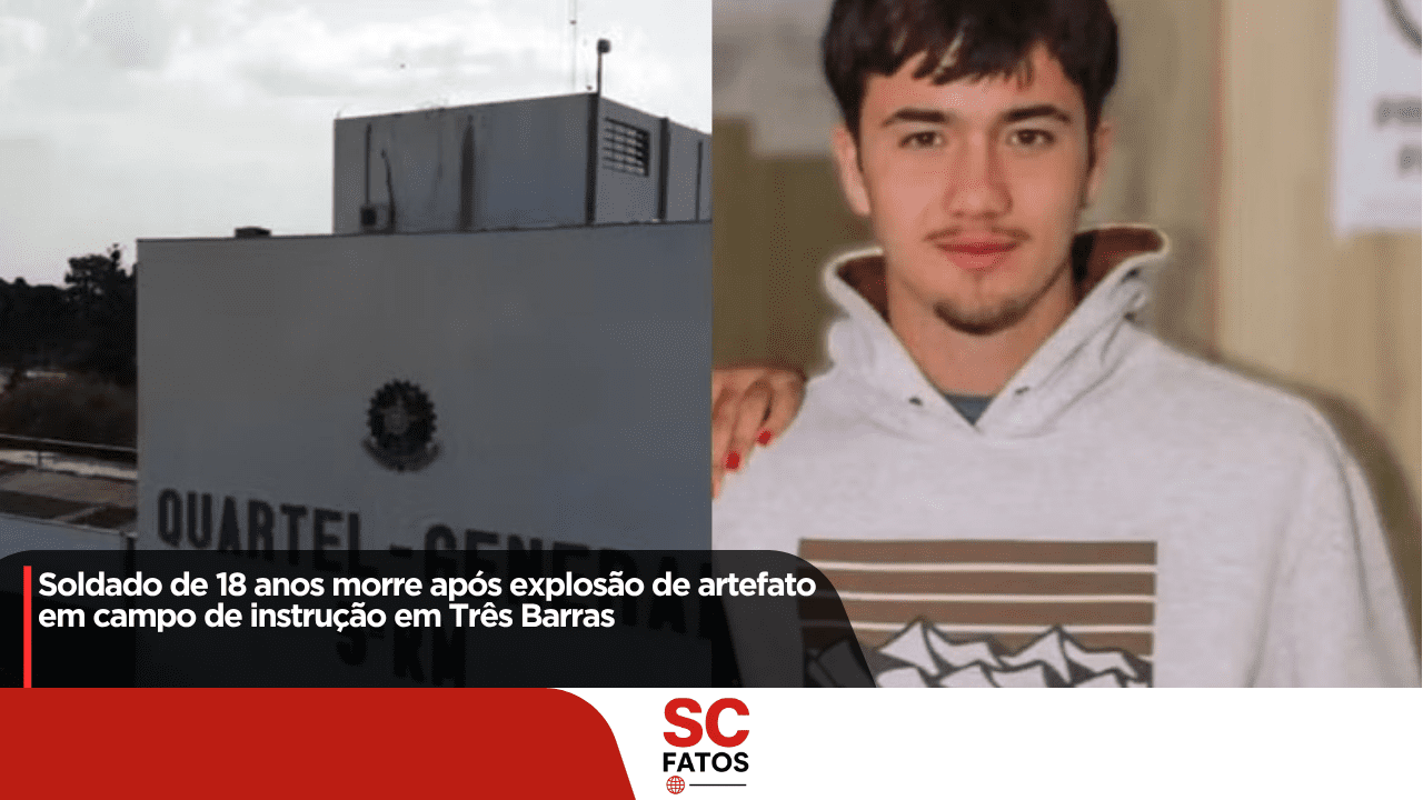 Soldado de 18 anos morre após explosão de artefato em campo de instrução em Três Barras