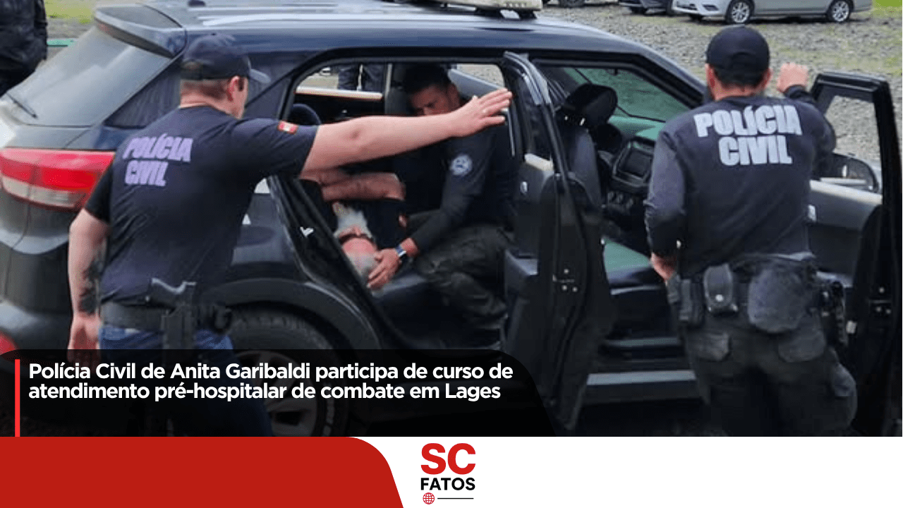 Polícia Civil de Anita Garibaldi participa de curso de atendimento pré-hospitalar de combate em Lages