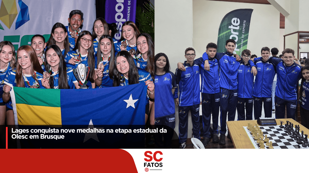 Lages conquista nove medalhas na etapa estadual da Olesc em Brusque