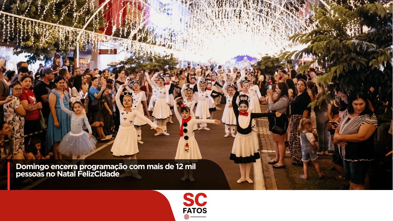 Domingo encerra programação com mais de 12 mil pessoas no Natal FelizCidade