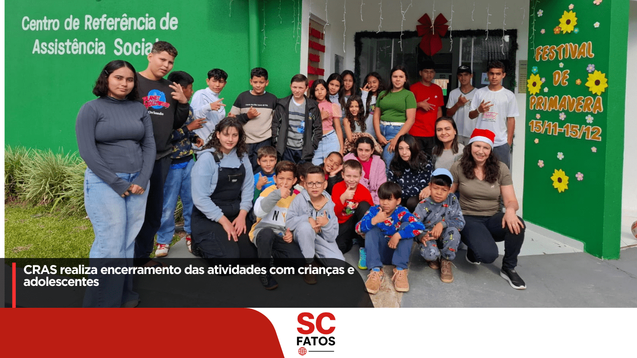 CRAS realiza encerramento das atividades com crianças e adolescentes