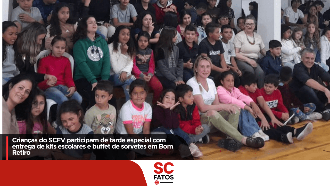Crianças do SCFV participam de tarde especial com entrega de kits escolares e buffet de sorvetes em Bom Retiro