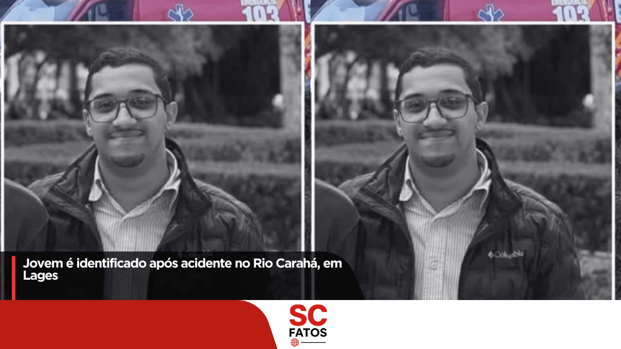 Jovem é identificado após acidente no Rio Carahá, em Lages