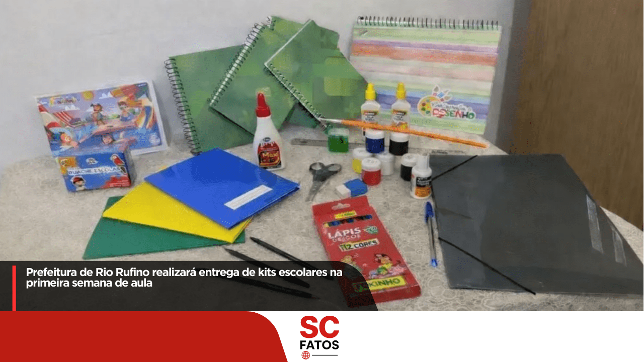 Prefeitura de Rio Rufino realizará entrega de kits escolares na primeira semana de aula