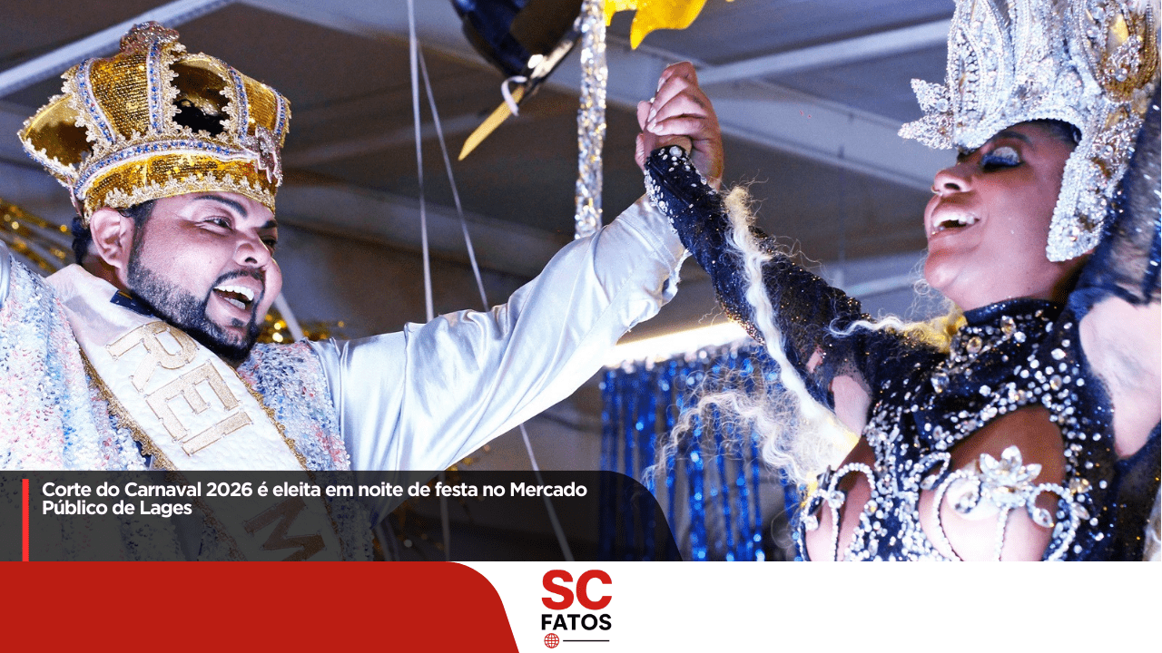 Corte do Carnaval 2026 é eleita em noite de festa no Mercado Público de Lages