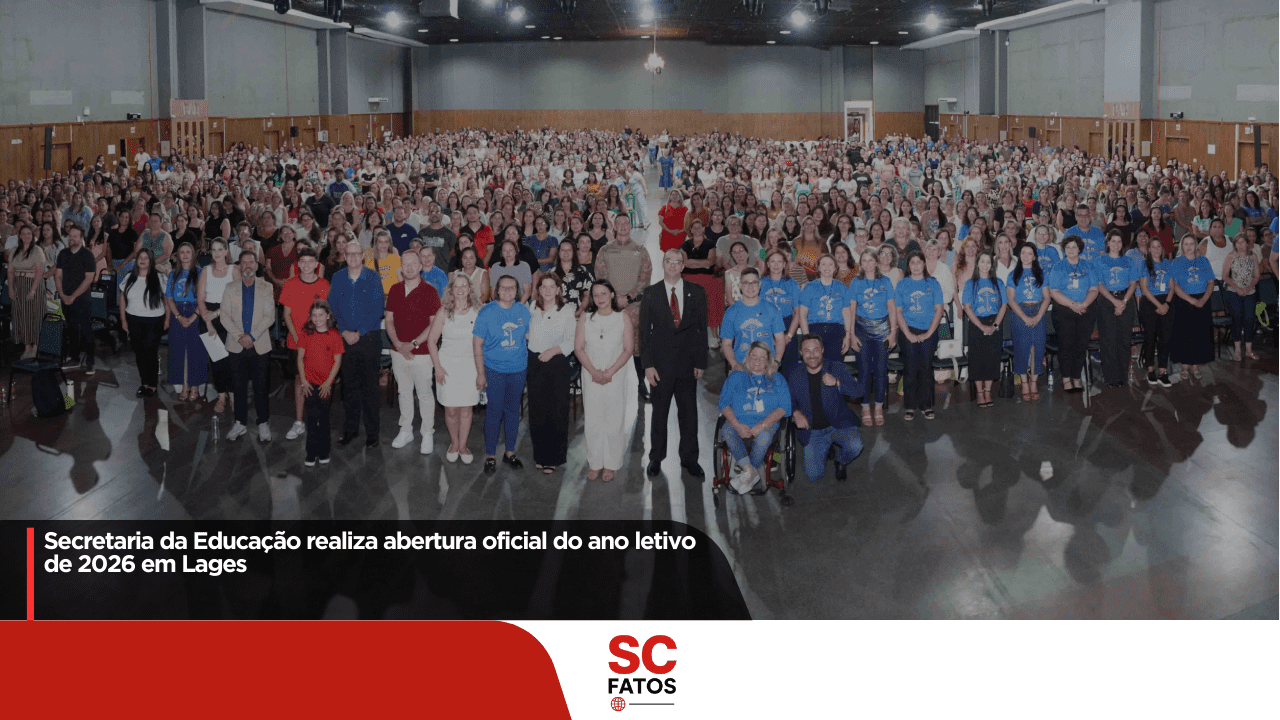 Secretaria da Educação realiza abertura oficial do ano letivo de 2026 em Lages