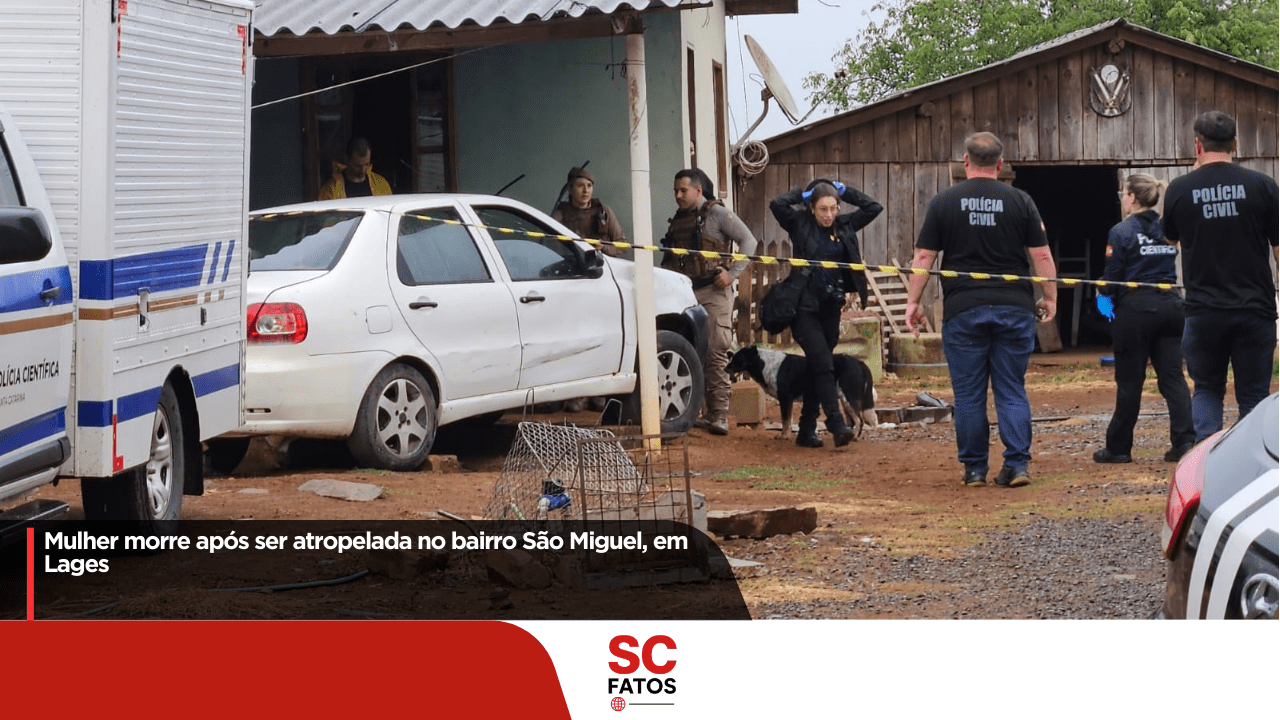 Mulher morre após ser atropelada no bairro São Miguel, em Lages