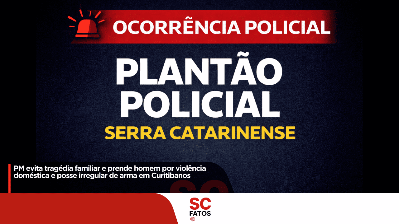 PM evita tragédia familiar e prende homem por violência doméstica e posse irregular de arma em Curitibano