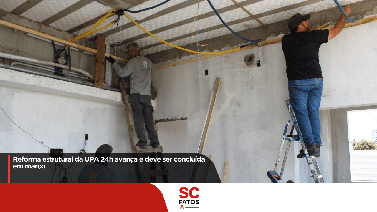 Reforma estrutural da UPA 24h avança e deve ser concluída em março