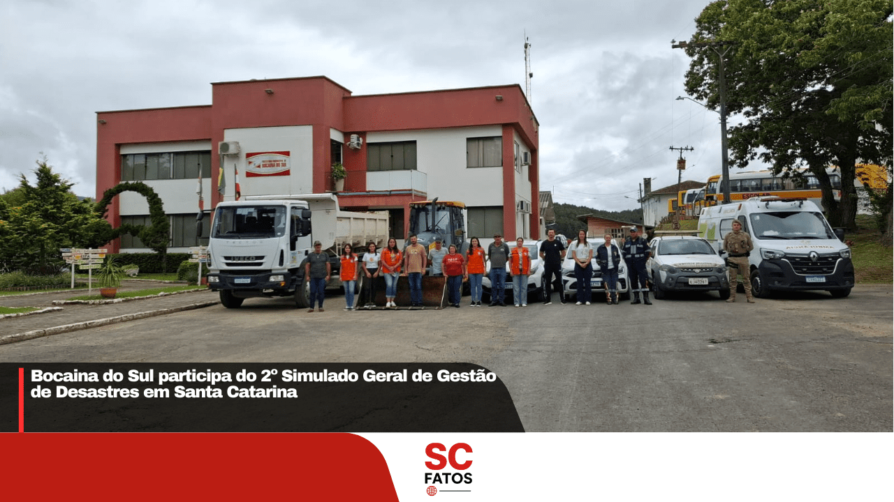 Bocaina do Sul participa do 2º Simulado Geral de Gestão de Desastres em Santa Catarina
