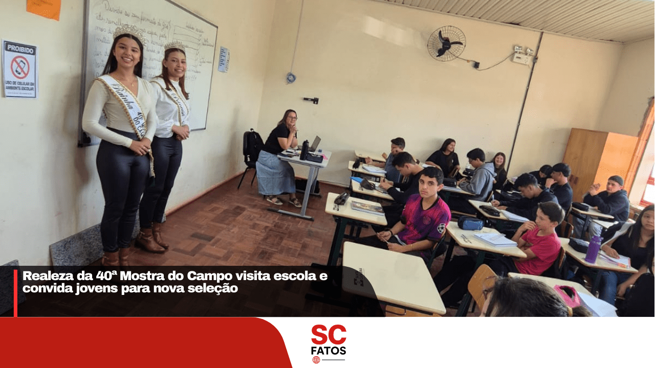 Realeza da 40ª Mostra do Campo visita escola e convida jovens para nova seleção