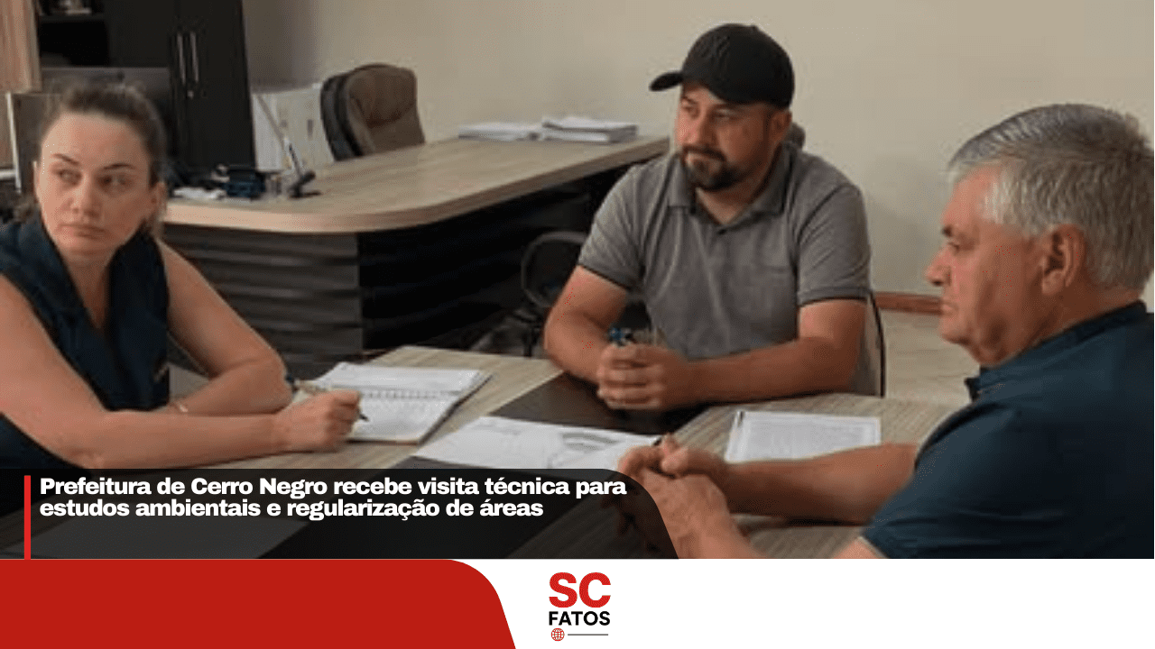Prefeitura de Cerro Negro recebe visita técnica para estudos ambientais e regularização de áreas