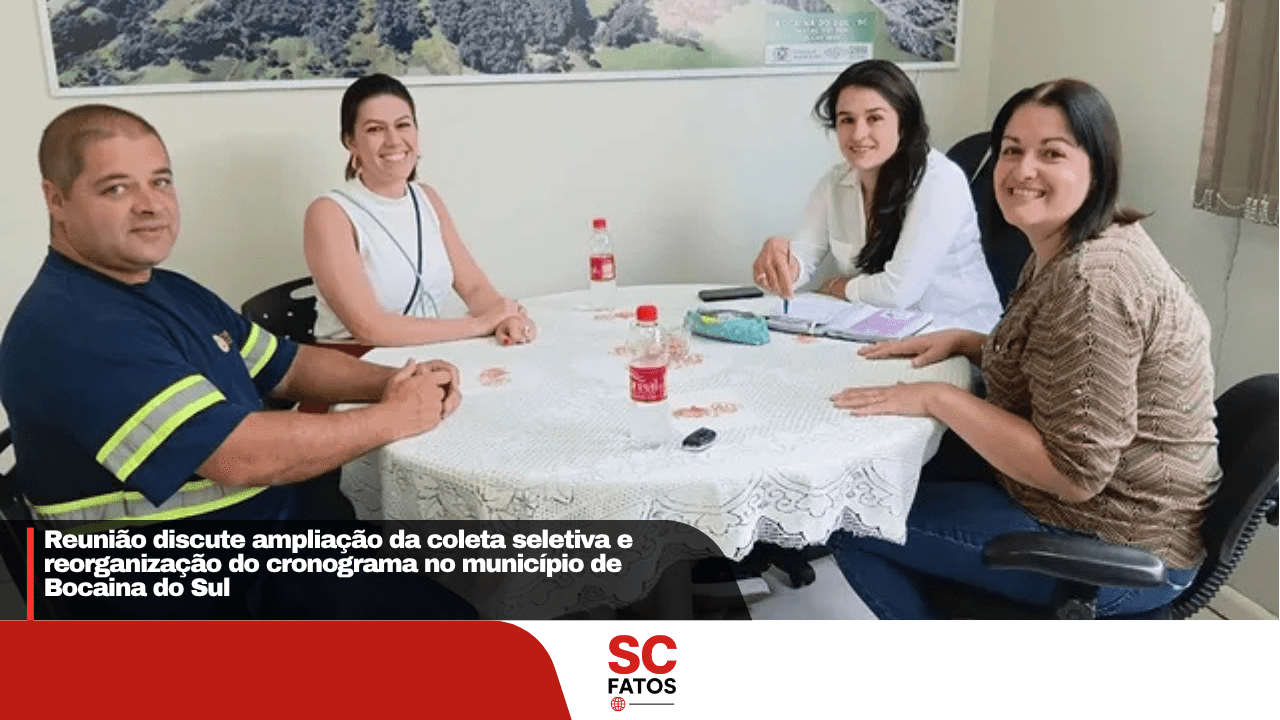 Reunião discute ampliação da coleta seletiva e reorganização do cronograma no município