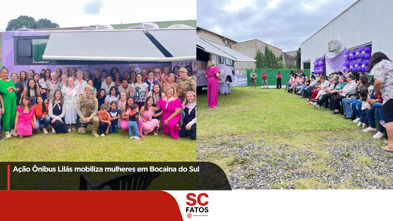 Ação Ônibus Lilás mobiliza mulheres em Bocaina do Sul