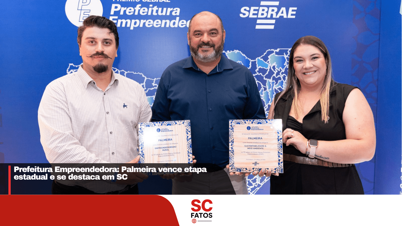 Prefeitura Empreendedora: Palmeira vence etapa estadual e se destaca em SC