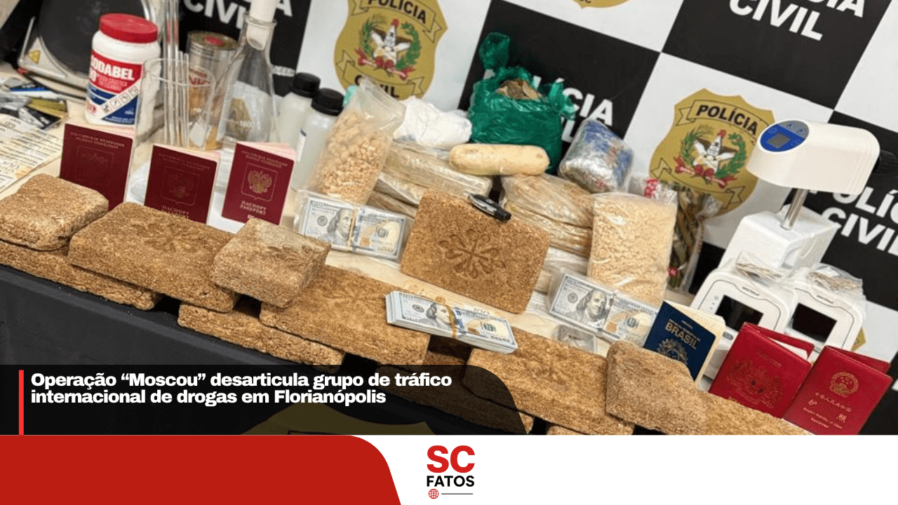 Operação “Moscou” desarticula grupo de tráfico internacional de drogas em Florianópolis