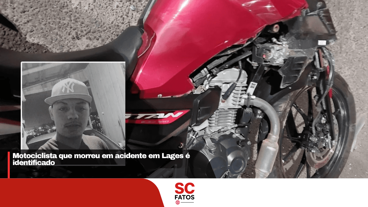 Motociclista que morreu em acidente em Lages é identificado