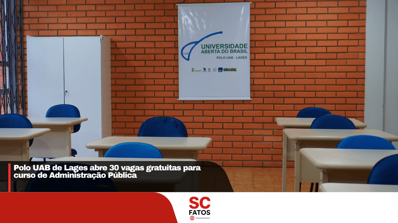 Polo UAB de Lages abre 30 vagas gratuitas para curso de Administração Pública