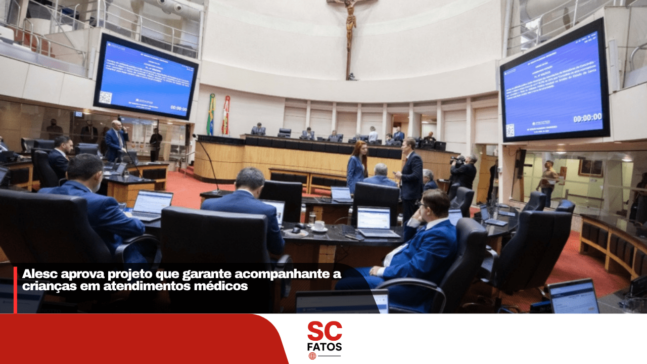 Alesc aprova projeto que garante acompanhante a crianças em atendimentos médicos