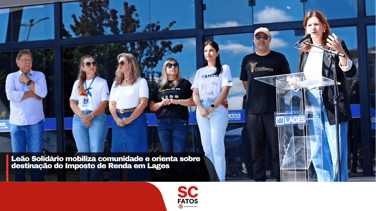 Leão Solidário mobiliza comunidade e orienta sobre destinação do Imposto de Renda em Lages