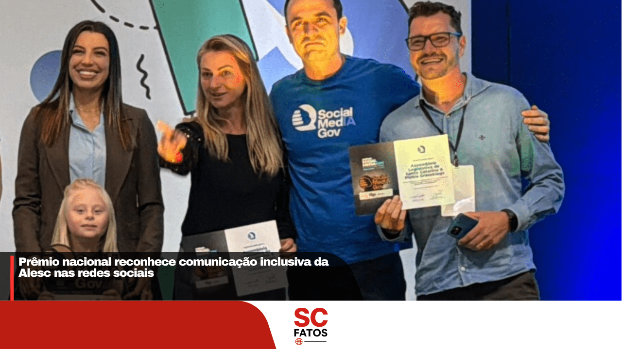 Prêmio nacional reconhece comunicação inclusiva da Alesc nas redes sociais