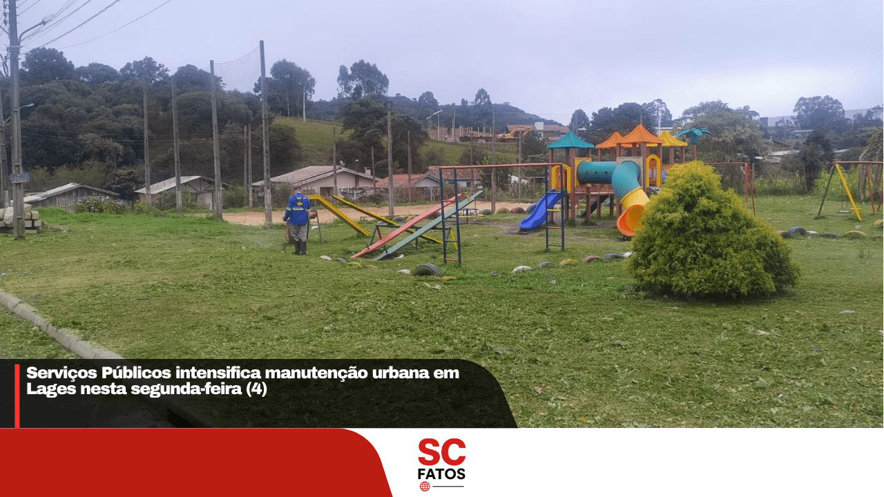 Serviços Públicos intensifica manutenção urbana em Lages nesta segunda-feira (4)