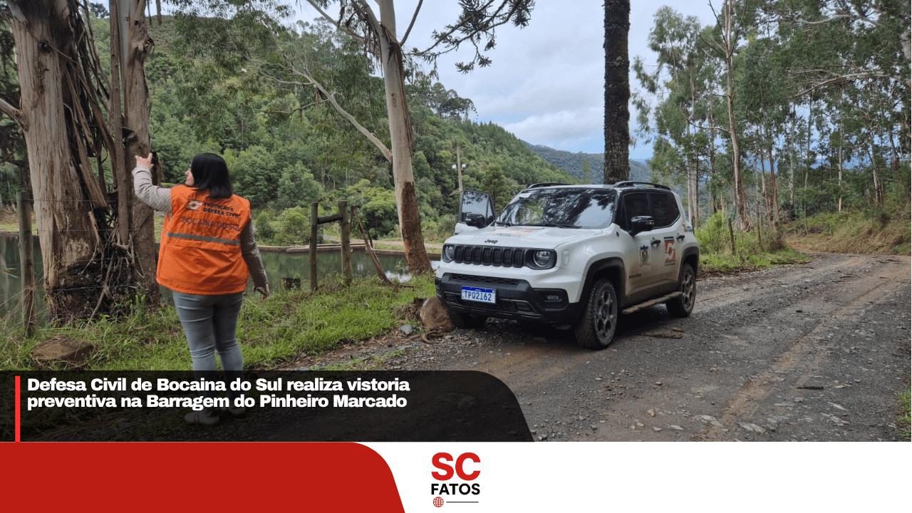 Defesa Civil de Bocaina do Sul realiza vistoria preventiva na Barragem do Pinheiro Marcado