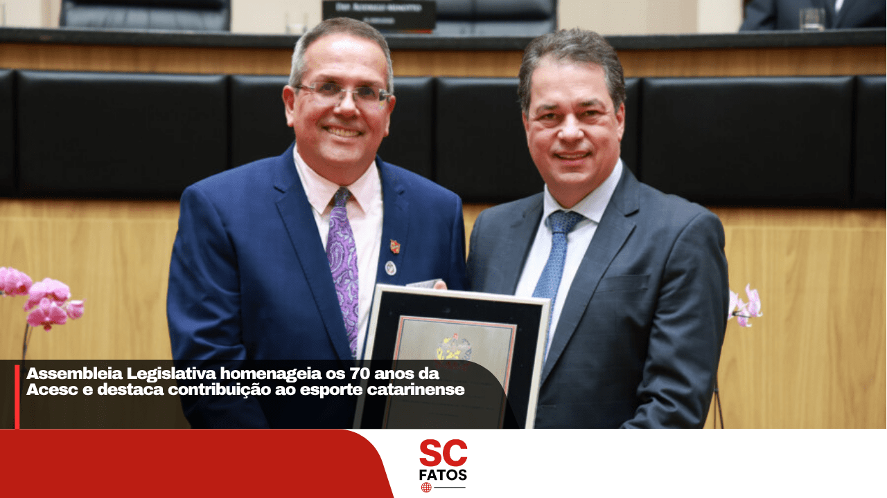 Assembleia Legislativa homenageia os 70 anos da Acesc e destaca contribuição ao esporte catarinense