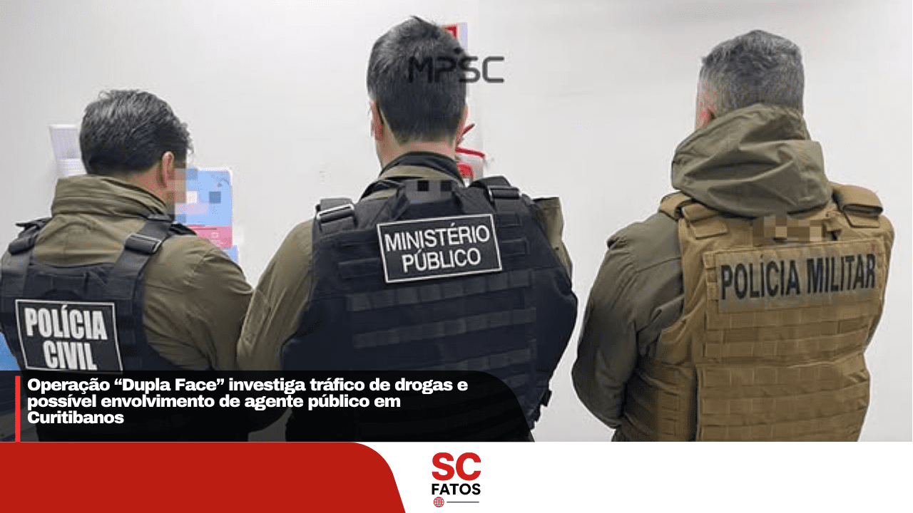 Operação “Dupla Face” investiga tráfico de drogas e possível envolvimento de agente público em Curitibanos