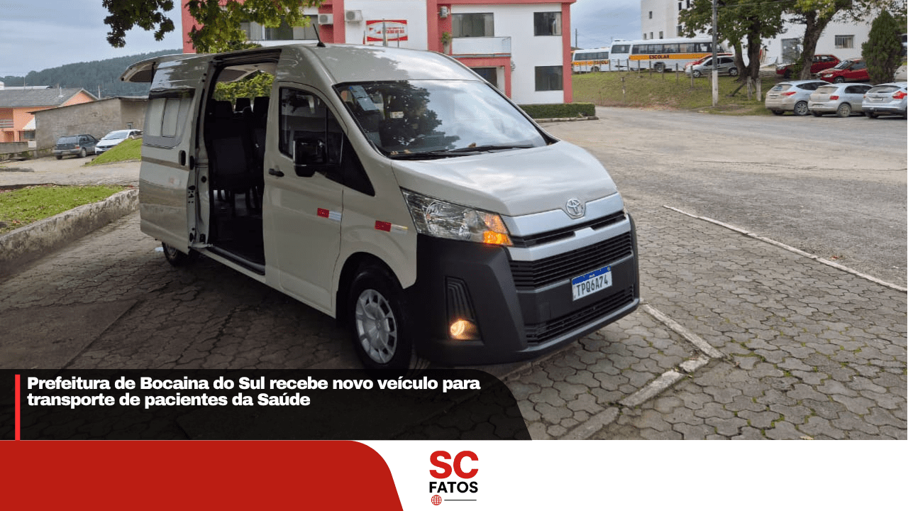 Prefeitura de Bocaina do Sul recebe novo veículo para transporte de pacientes da Saúde