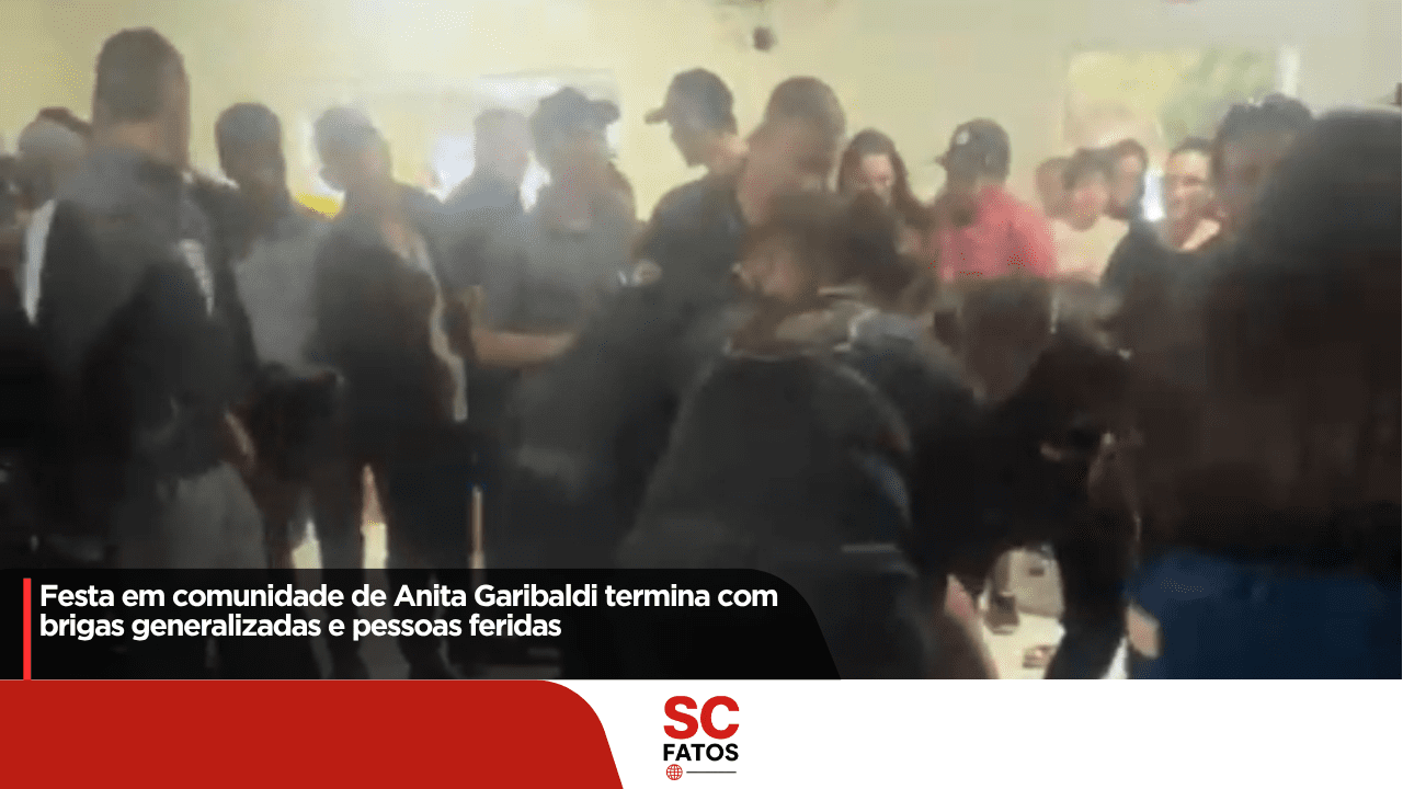 Festa em comunidade de Anita Garibaldi termina com brigas generalizadas e pessoas feridas