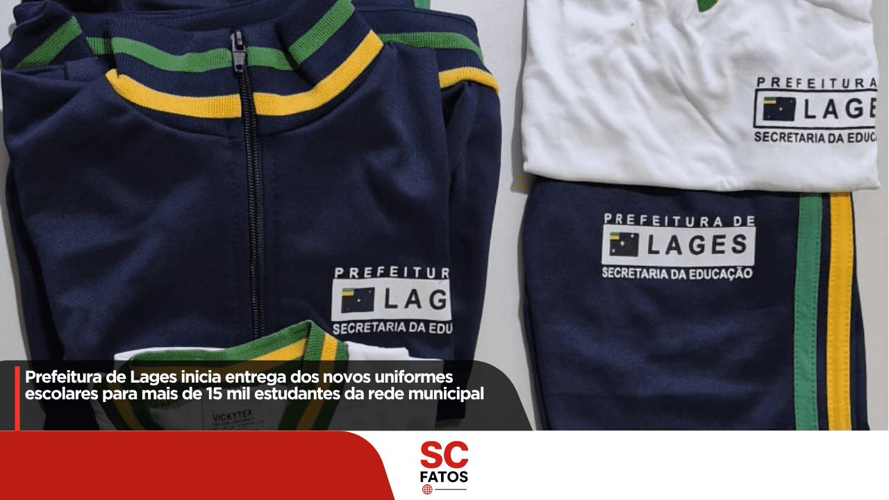 Prefeitura de Lages inicia entrega dos novos uniformes escolares para mais de 15 mil estudantes da rede municipal