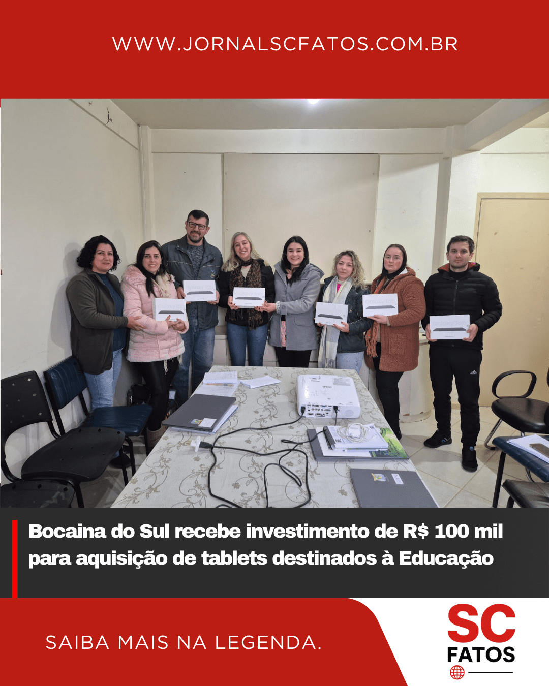 Bocaina do Sul recebe investimento de R$ 100 mil para aquisição de tablets destinados à Educação