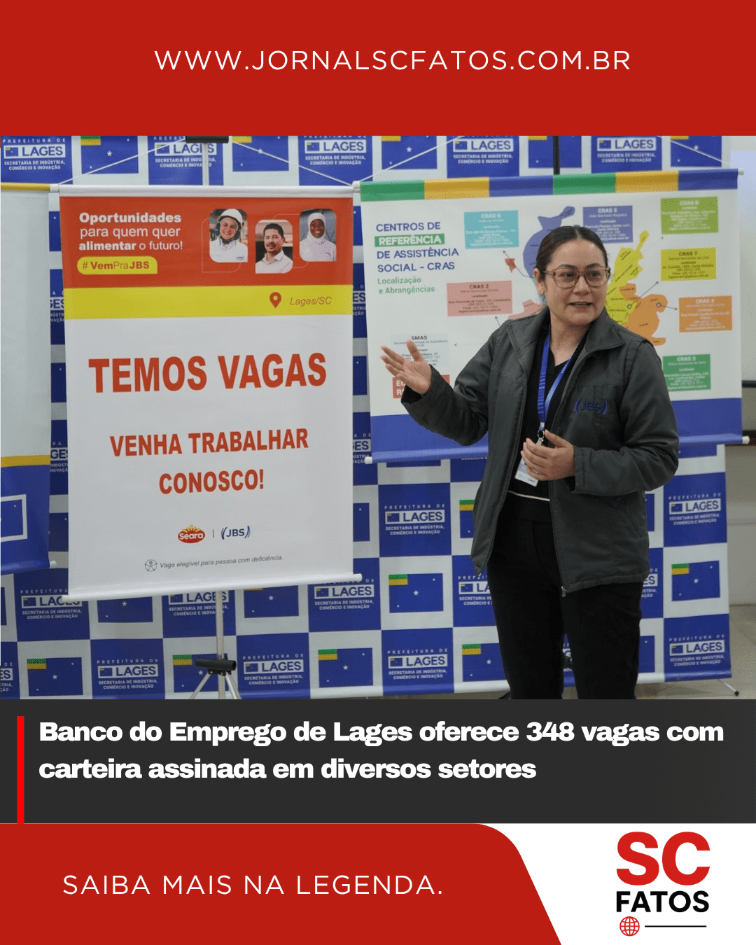 Banco do Emprego de Lages oferece 348 vagas com carteira assinada em diversos setores