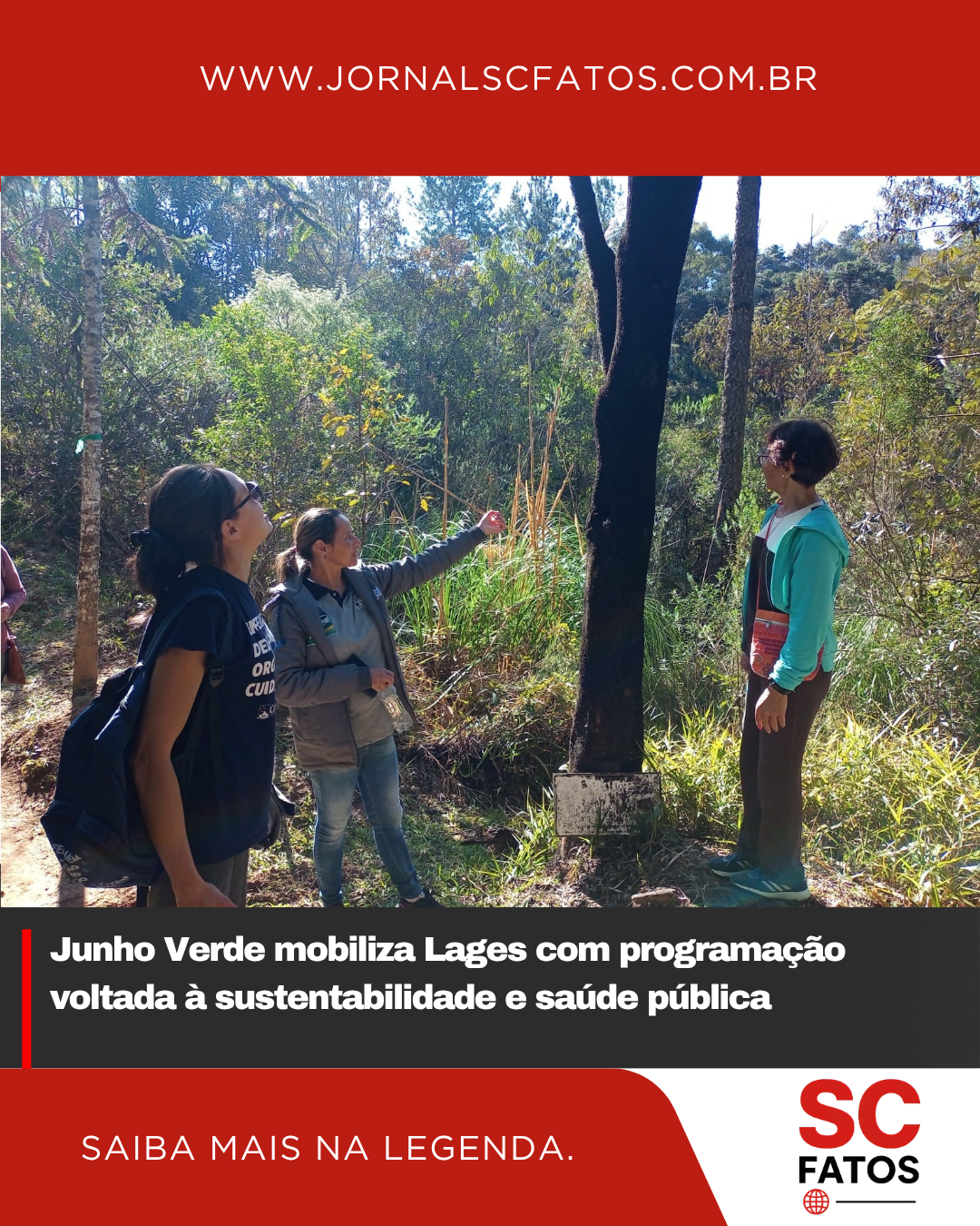 Junho Verde mobiliza Lages com programação voltada à sustentabilidade e saúde pública