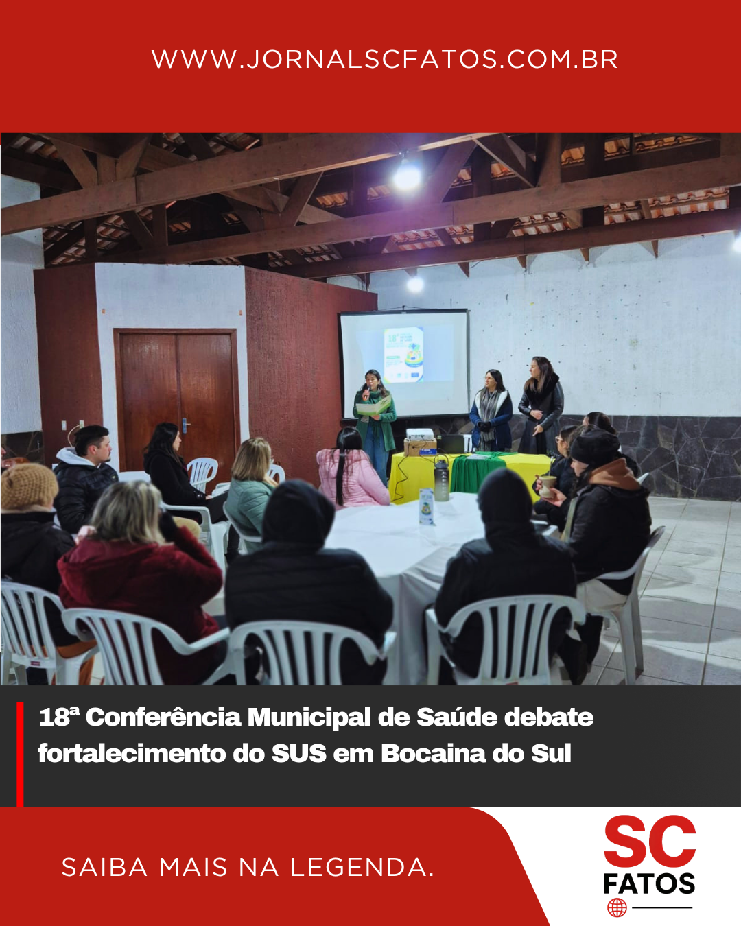 18ª Conferência Municipal de Saúde debate fortalecimento do SUS em Bocaina do Sul