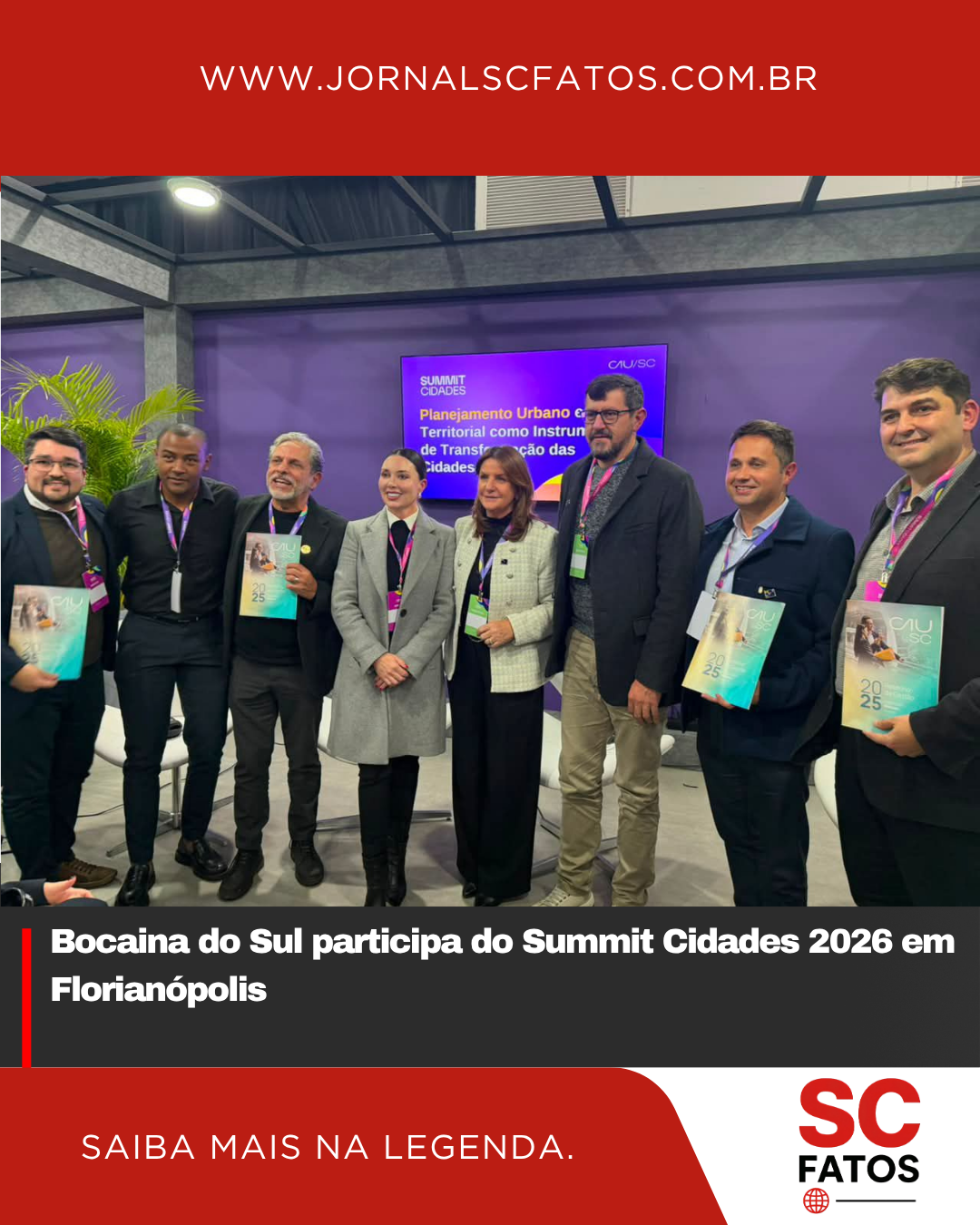Bocaina do Sul participa do Summit Cidades 2026 em Florianópolis