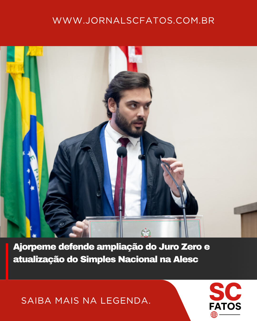 Ajorpeme defende ampliação do Juro Zero e atualização do Simples Nacional na Alesc
