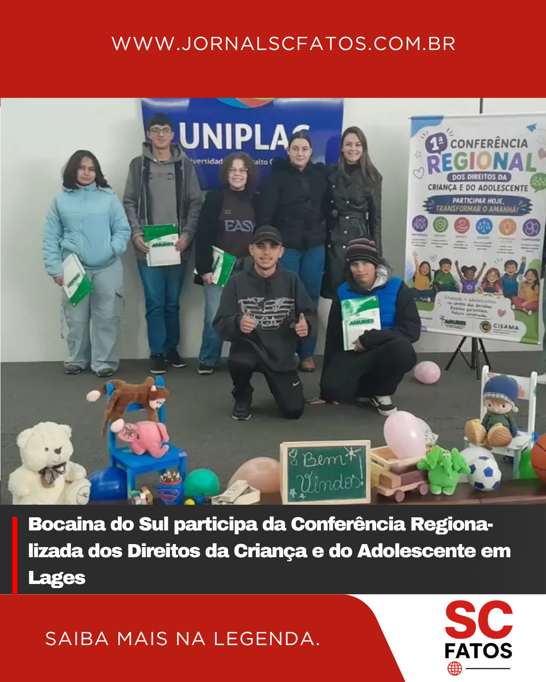 Bocaina do Sul participa da Conferência Regionalizada dos Direitos da Criança e do Adolescente em Lages