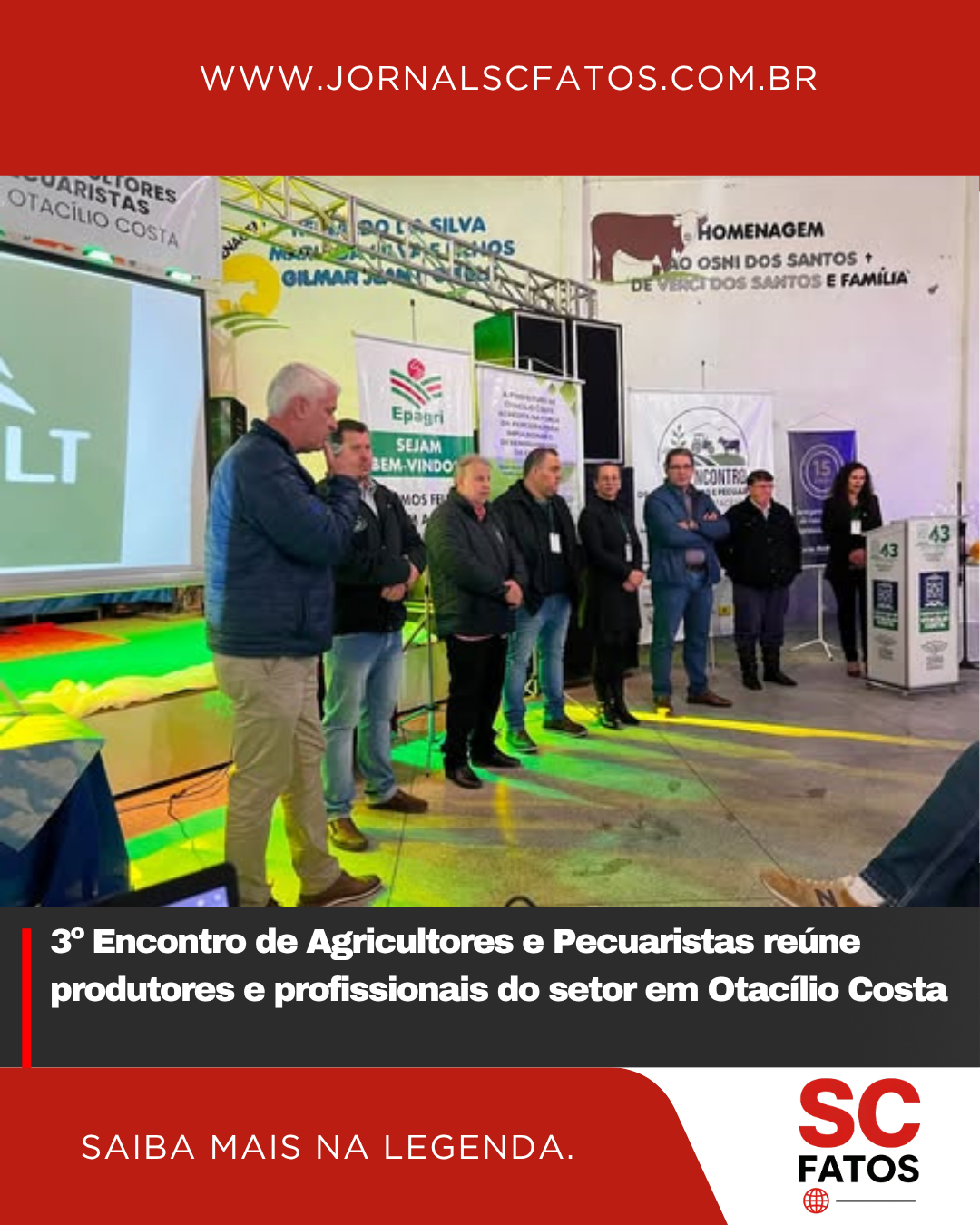 3º Encontro de Agricultores e Pecuaristas reúne produtores e profissionais do setor em Otacílio Costa
