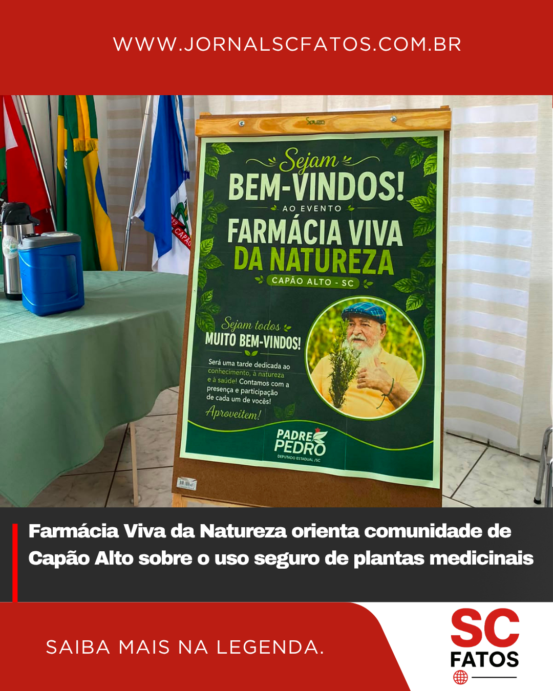 Farmácia Viva da Natureza orienta comunidade de Capão Alto sobre o uso seguro de plantas medicinais