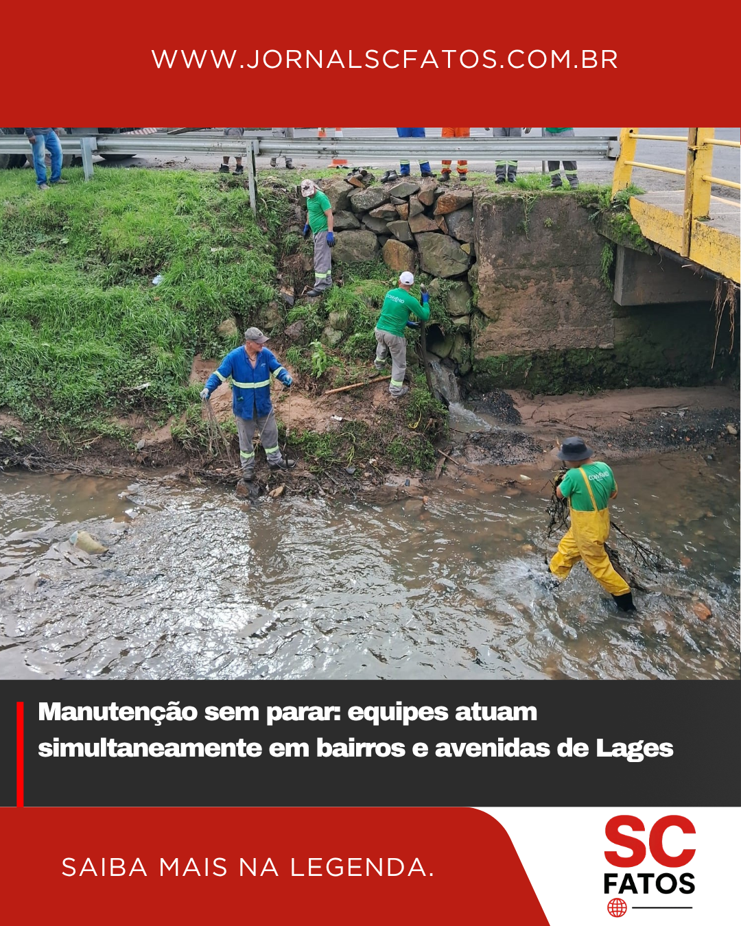 Manutenção sem parar: equipes atuam simultaneamente em bairros e avenidas de Lages