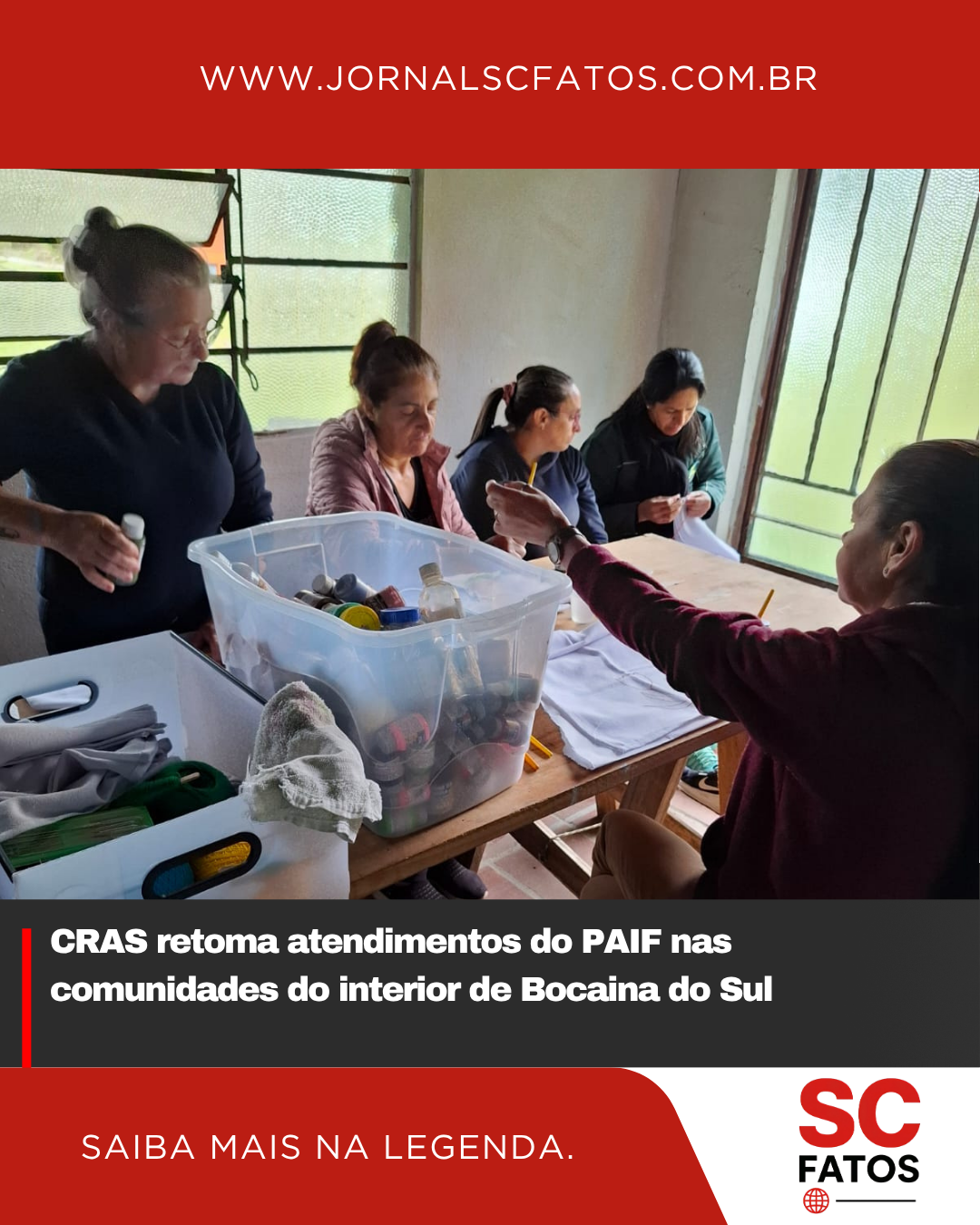 CRAS retoma atendimentos do PAIF nas comunidades do interior de Bocaina do Sul
