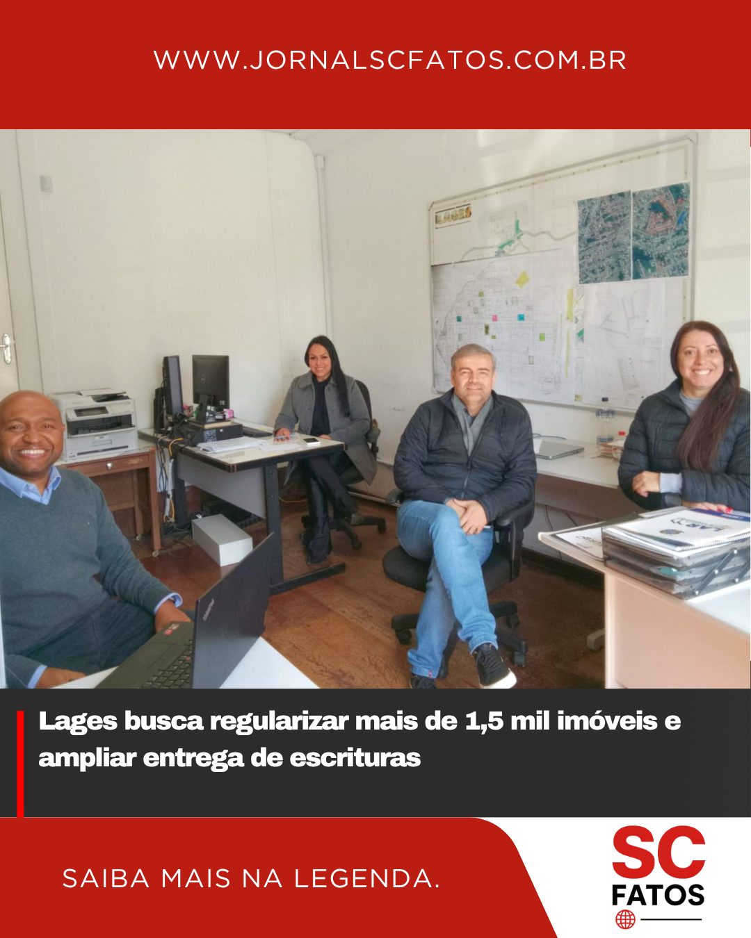 Prefeitura de Lages e COHAB/SC aceleram regularização fundiária para garantir escrituras a mais de 1,5 mil famílias