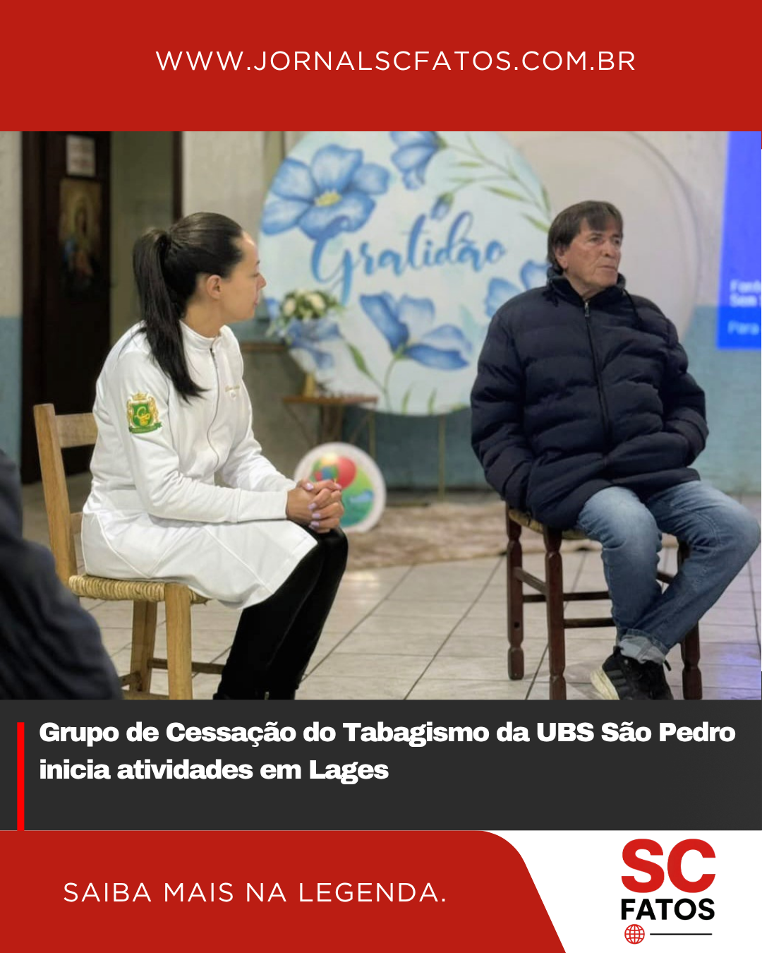 Grupo de Cessação do Tabagismo da UBS São Pedro inicia atividades em Lages