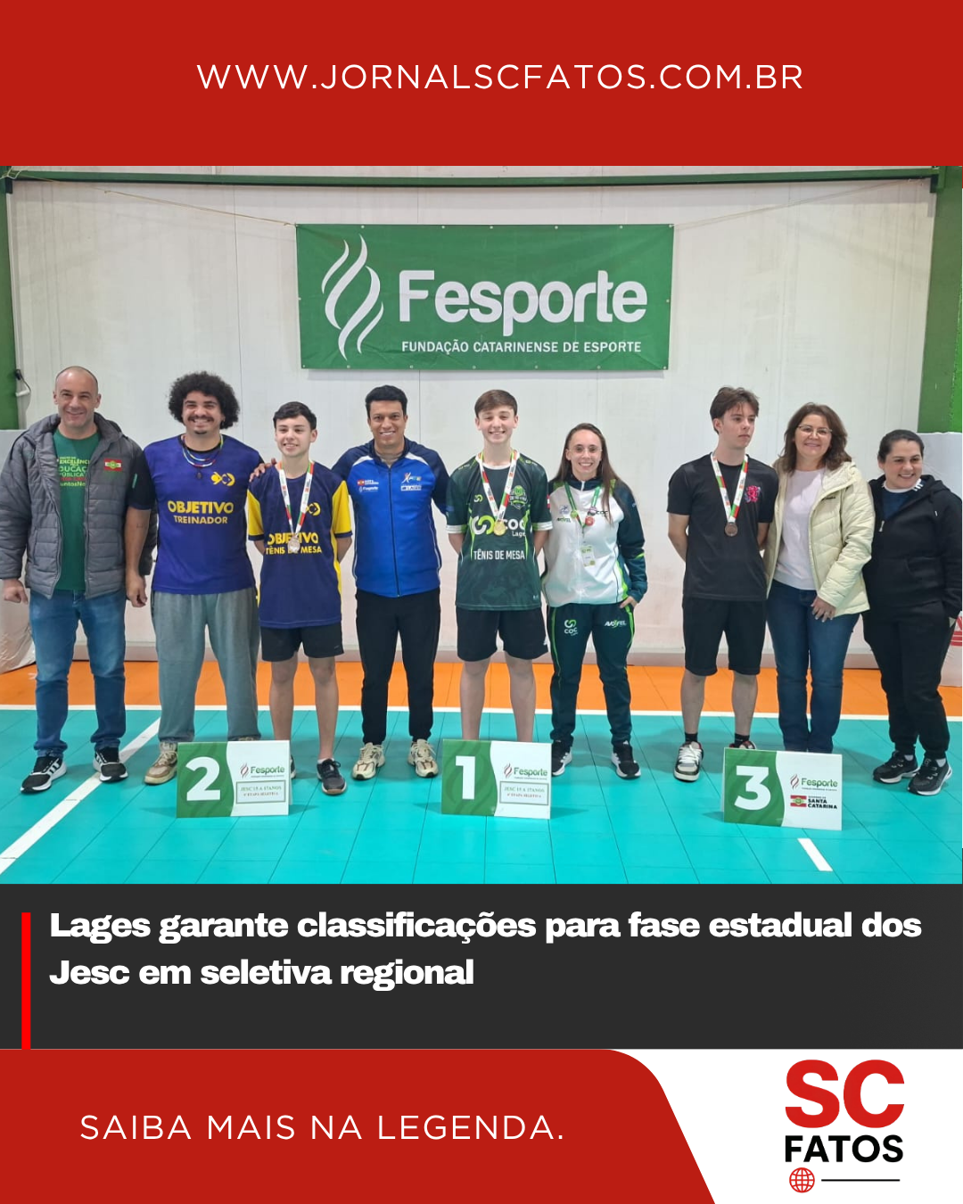 Lages garante classificações para fase estadual dos Jesc em seletiva regional