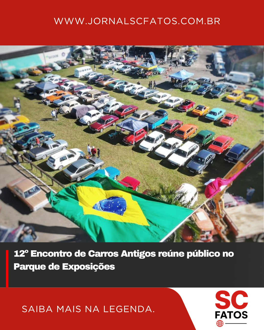 12º Encontro de Carros Antigos reúne público no Parque de Exposições